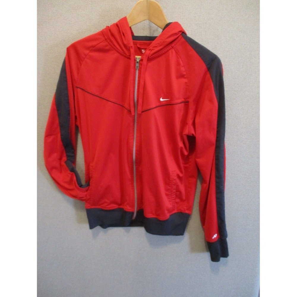 Nike The Athetic Dept Jacket Boys XL Red Long Sleeve Knit Track Youth.